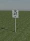 Speed Limit Sign 45