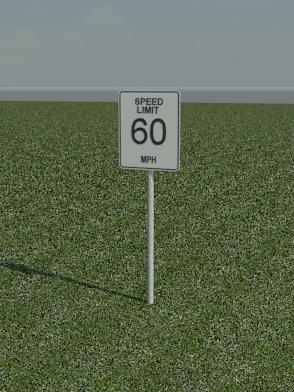 Speed Limit Sign 60
