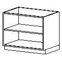 Shelf Unit Vanity Cabinet