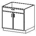 Vanity Cabinet Double Door & 1 Drawer