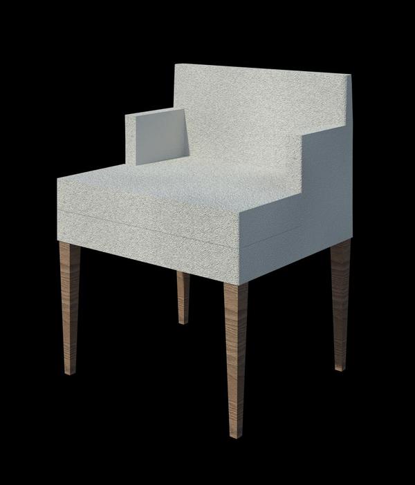 Dining chair with arm rest