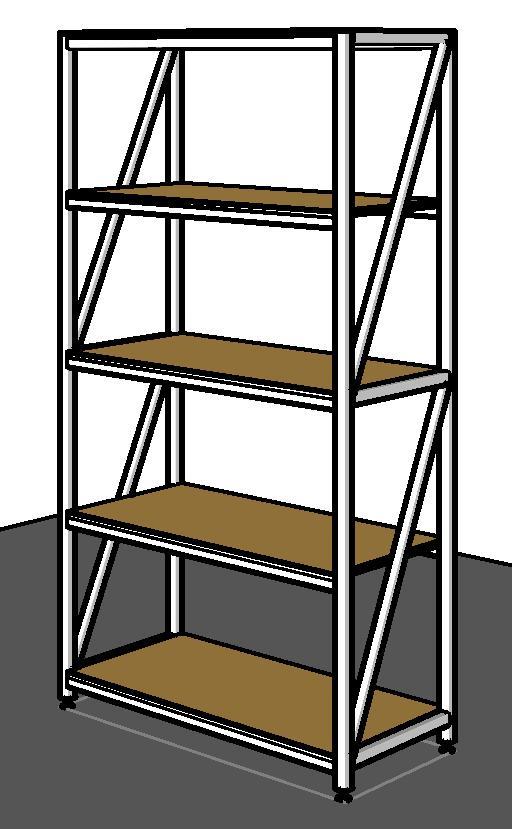 Object HYDESTOR Four Post Shelving Unit