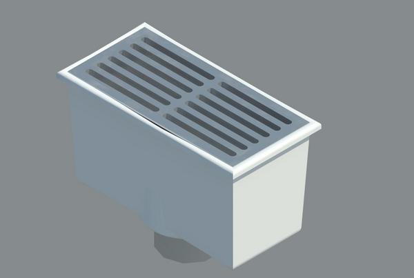 Floor Sink, 8"x4"x4"