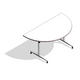 COALESSE_AKIRA - D-Shaped Fixed Top w/T-Base (Adjustable Height)