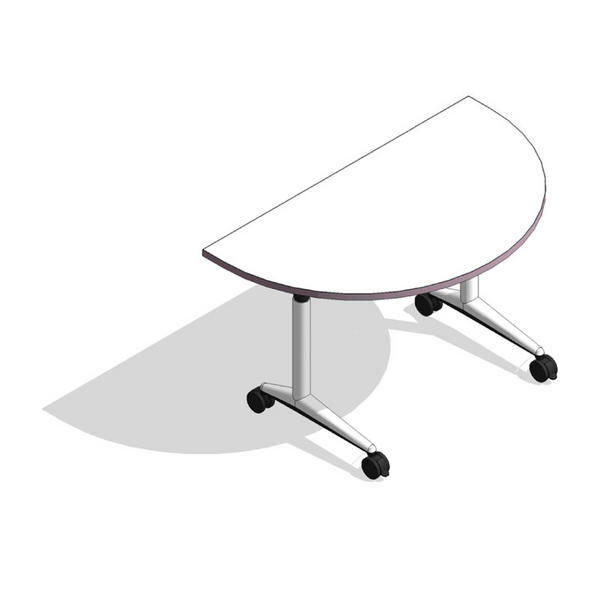 COALESSE_AKIRA - D-Shaped Flip Top w/L-Base (Standard Height)