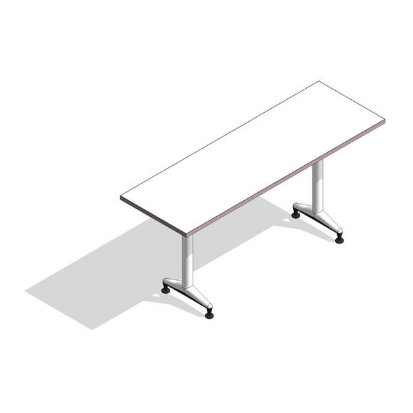 COALESSE_AKIRA - 20"W Rectangle Top w/T-Base (Adjustable Height)