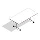 COALESSE_AKIRA - Rectangle Fixed Top w/T-Base and Casters (Adjustable Height)