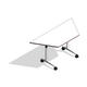 COALESSE_AKIRA - Trapezoid Fixed Top w/L-Base and Casters (Adjustable Height)