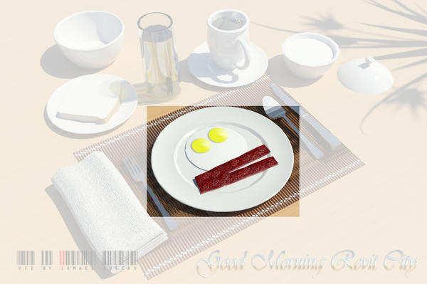 Plate with eggs and bacon