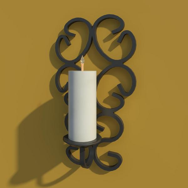 Decorative Rustic Iron Candle Holder