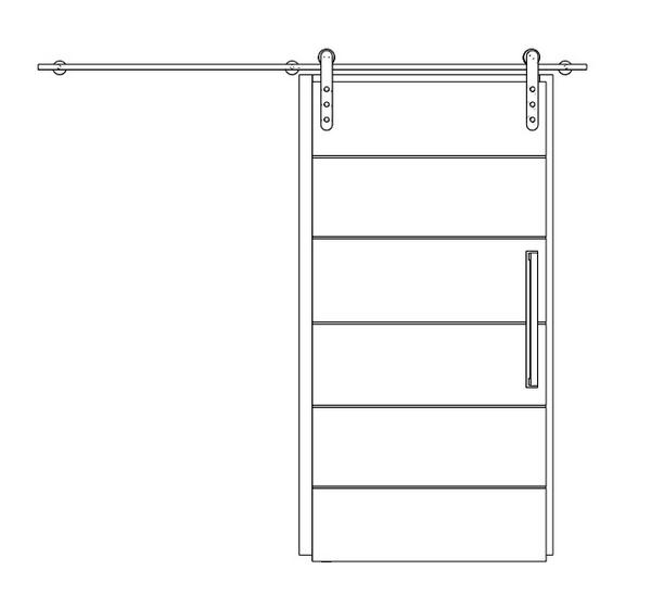Interior Correr Externa 1 Folha - Trilho Metálico