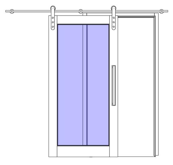 Interior Correr Externa 1 Folha - Trilho Metálico
