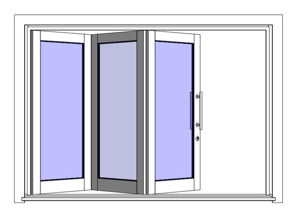 Exterior Fole 3 Folhas Dentro