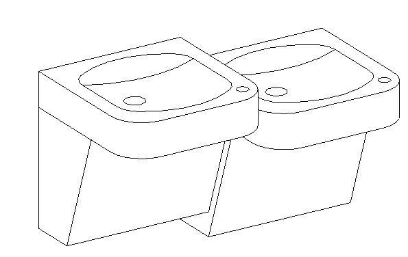 Two Station Water Cooler - Elkay EZ