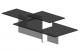 Coffee Table - Mulit-Level Dark Tinted Glass