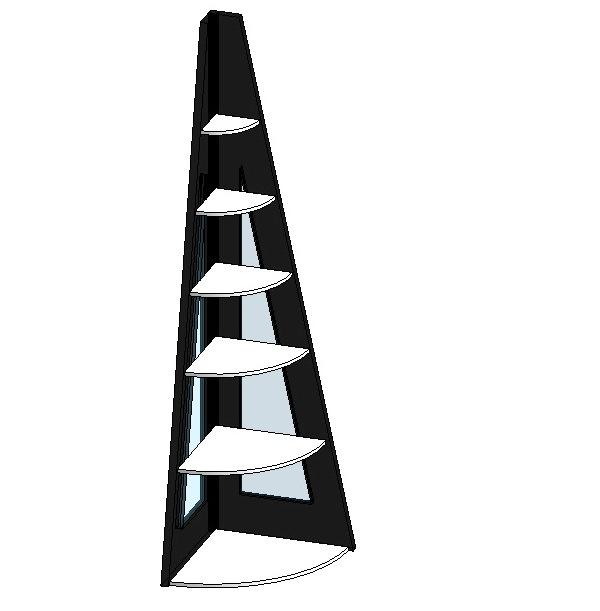 Corner Pyramid Shelf