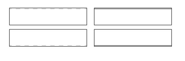AISC Angle Shapes - Side w/ hidden leg