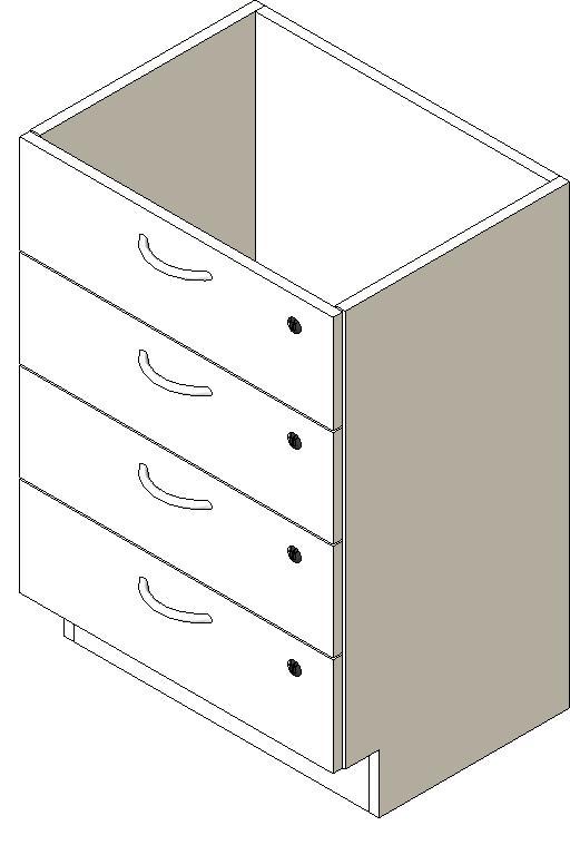 HermanMiller_Casework_CG602_BaseCabinet4MedDrawers