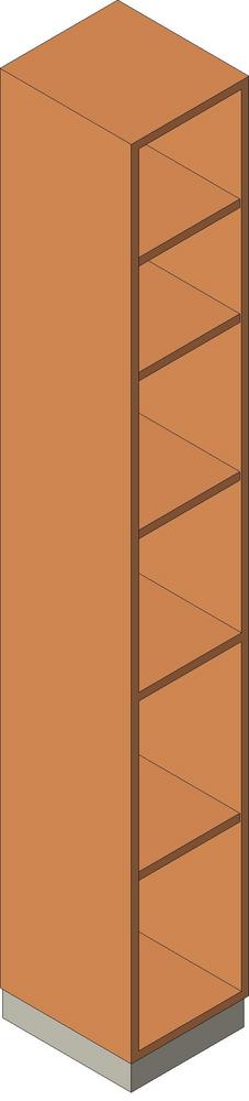 Steelcase Nurture - Folio - Bookcase 84''H - Open with Five Shelf