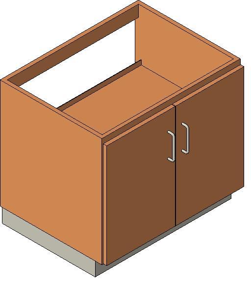 Steelcase Nurture - Storage Cabinet 28'' Base - Double Door and One Shelf