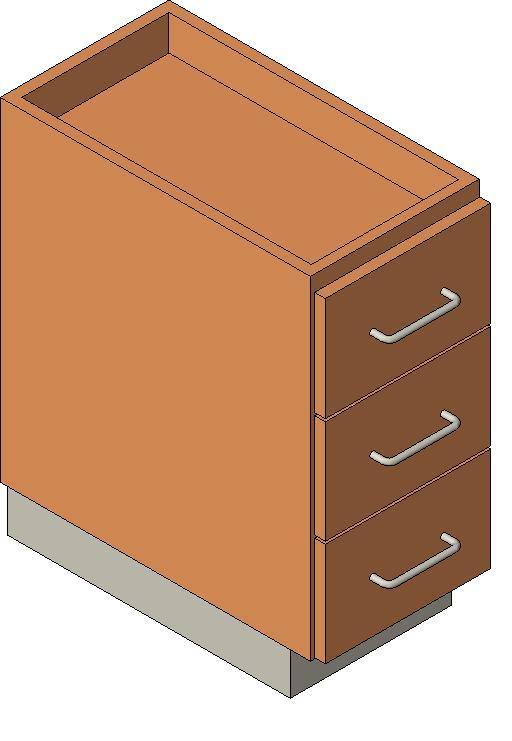 Steelcase Nurture - Folio - Storage Cabinet 28'' Base - Three Drawer