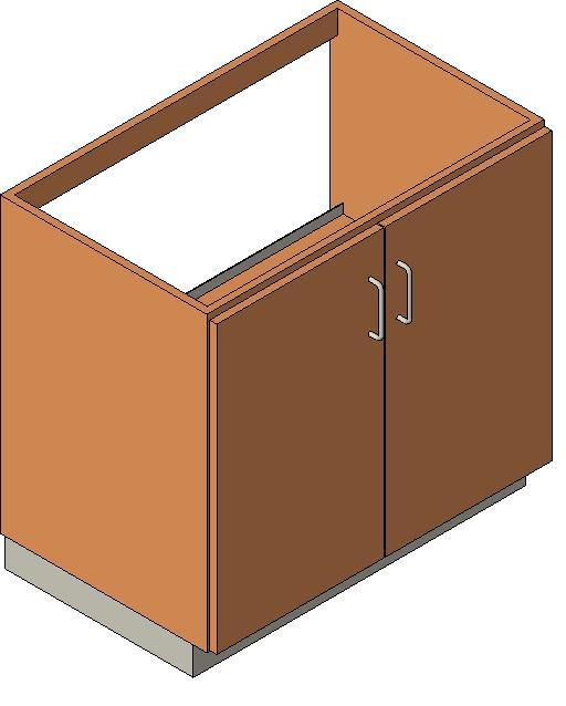 Steelcase Nurture - Storage Cabinet 36'' Base - Double Door and One Shelf