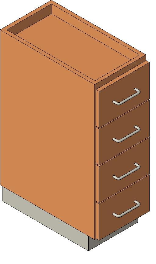 Steelcase Nurture - Folio - Storage Cabinet 36'' Base - Four Drawer