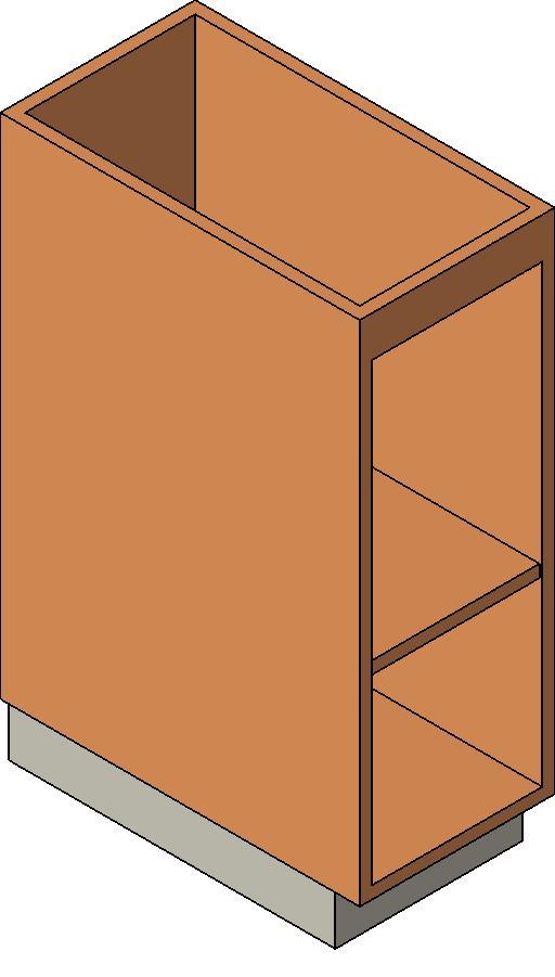 Steelcase Nurture - Folio - Storage Cabinet 36'' Base - Open with One Shelf