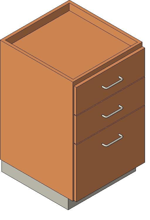 Steelcase Nurture - Folio - Storage Cabinet 36'' Base - Three Drawer