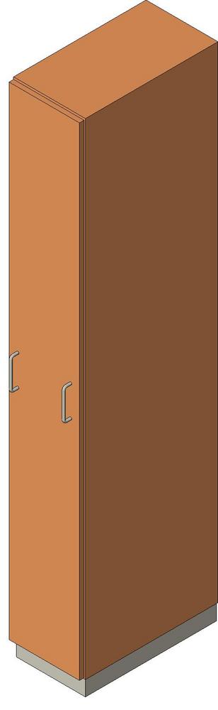 Steelcase Nurture - Folio - Storage Cabinet 84''H - Single Door and Five Shelf