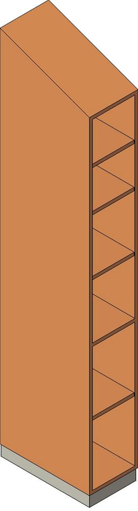 Steelcase Nurture - Folio - Storage Cabinet 92''H - Open with Five Shelf