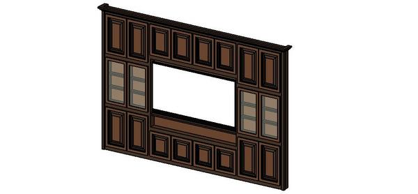 Entertainment Center (13'x8') w/TV